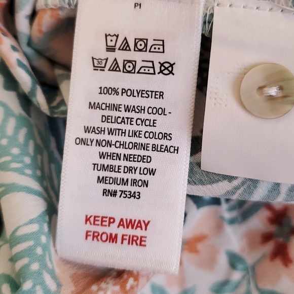 Joie floral 2pc super soft pajamas loungewear shirt shorts plus size 2X NEW!!!! - Picture 11 of 11